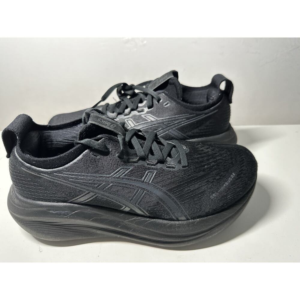 ASICS Women's Gel-Nimbus 27 Running Shoe 8 Black/Graphite Grey